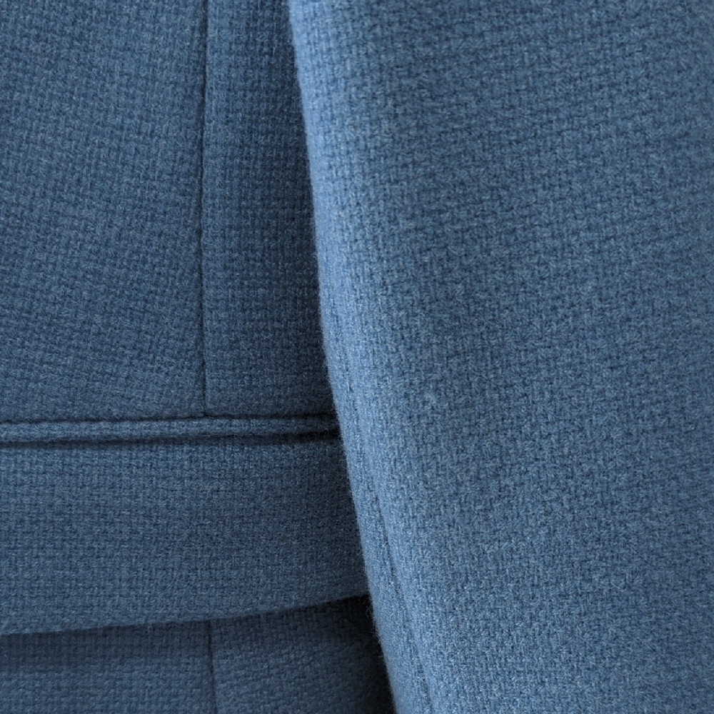 Ann Taylor Tweed Blue Blazer Jacket Size 8 - Picture 7 of 13